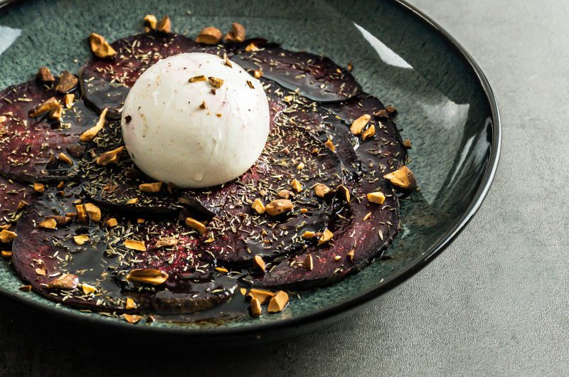 Beetroot Carpaccio with Burrata