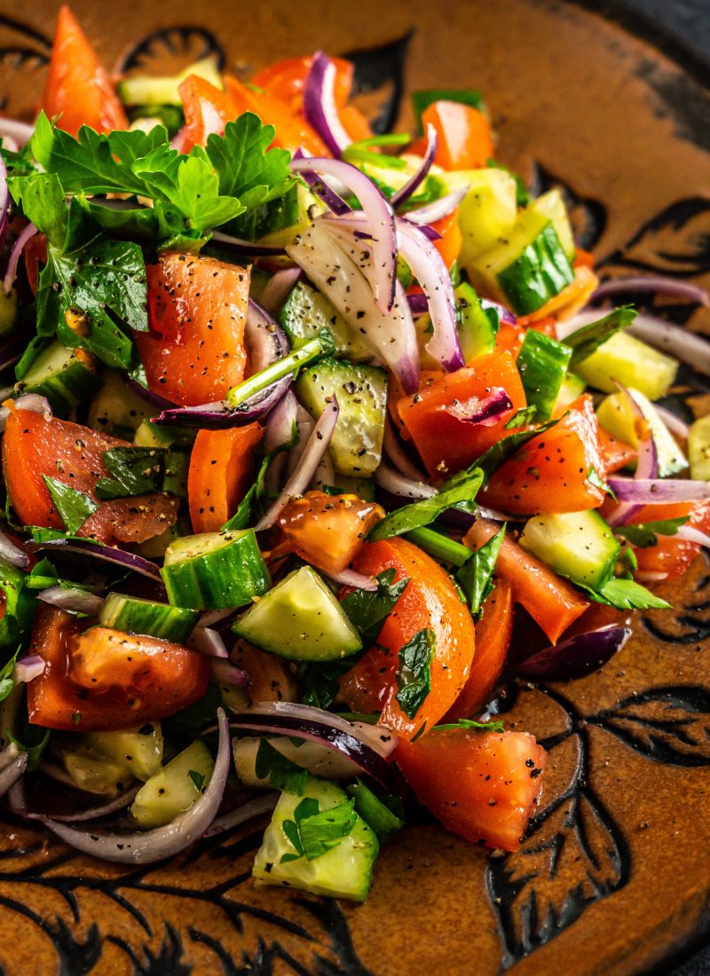Easy, Simple Summer Salad photographed up close