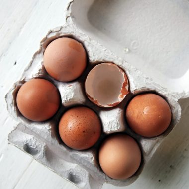 Eggs in a carton