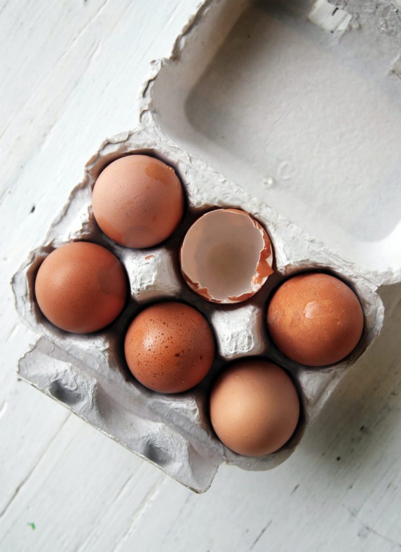 Eggs in a carton