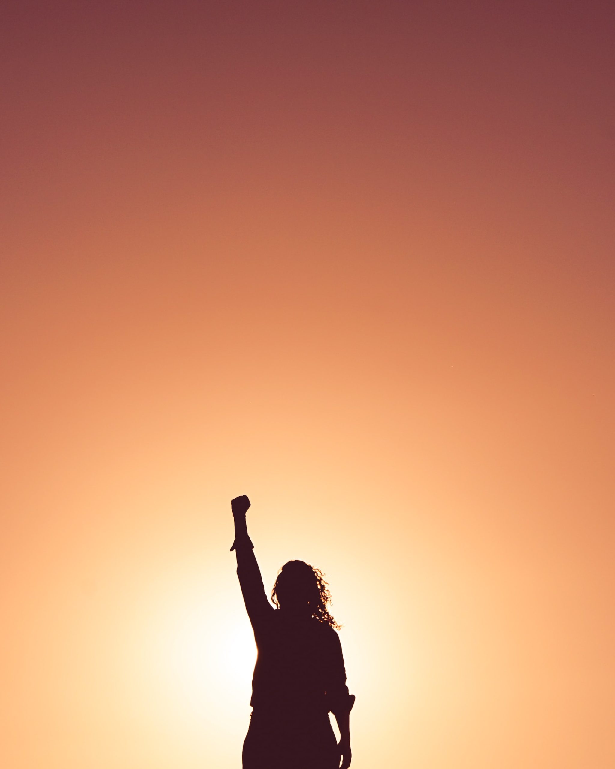 A woman displaying superpowers