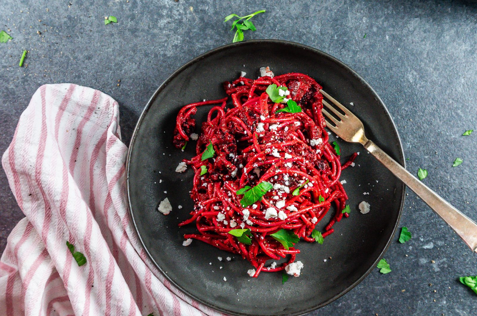 Creamy Blender Beetroot Pasta