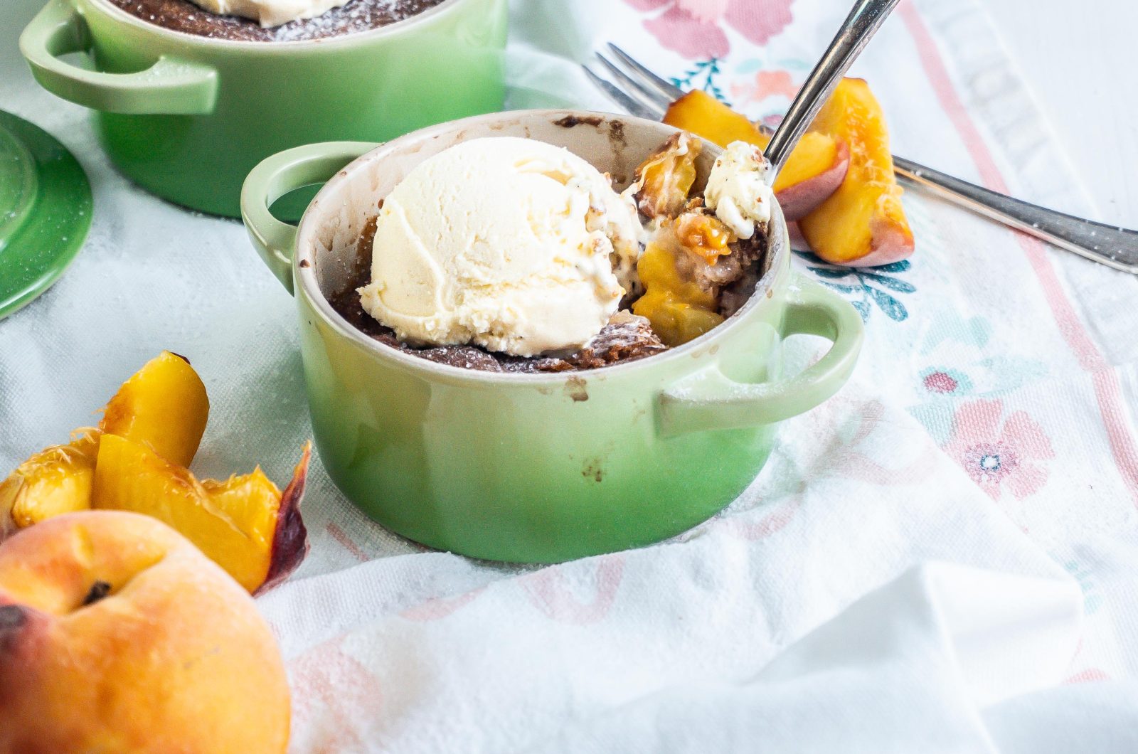 Mini Peach Cobblers